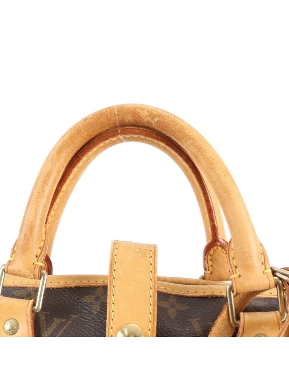 Louis Vuitton Monogram Porto Avi Leather Garment Boston Suitcase Business Travel - Picture 2 of 8
